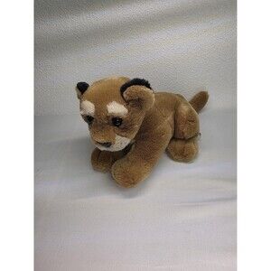 Vintage Puma Plushie 2000 Wildlife artists brown and black nostalgic kid stuffed